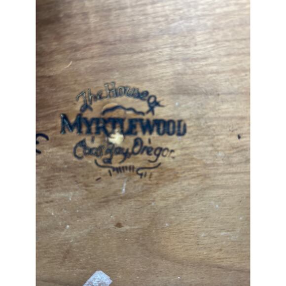 Vtg House of Myrtlewood Appetizer Cocktail Party Serving Tray Toothpick Holder - Picture 6 of 9